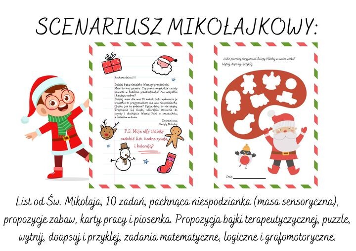 Ho, ho, ho - pakiet Mikołajkowy, Magiczne Mikołajki – Listy, Zabawy, Karty Pracy i Świąteczne Niespodzianki! Święty Mikołaj