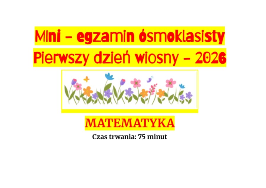 MINI E8 - edycja PIERWSZY DZIEŃ WIOSNY!