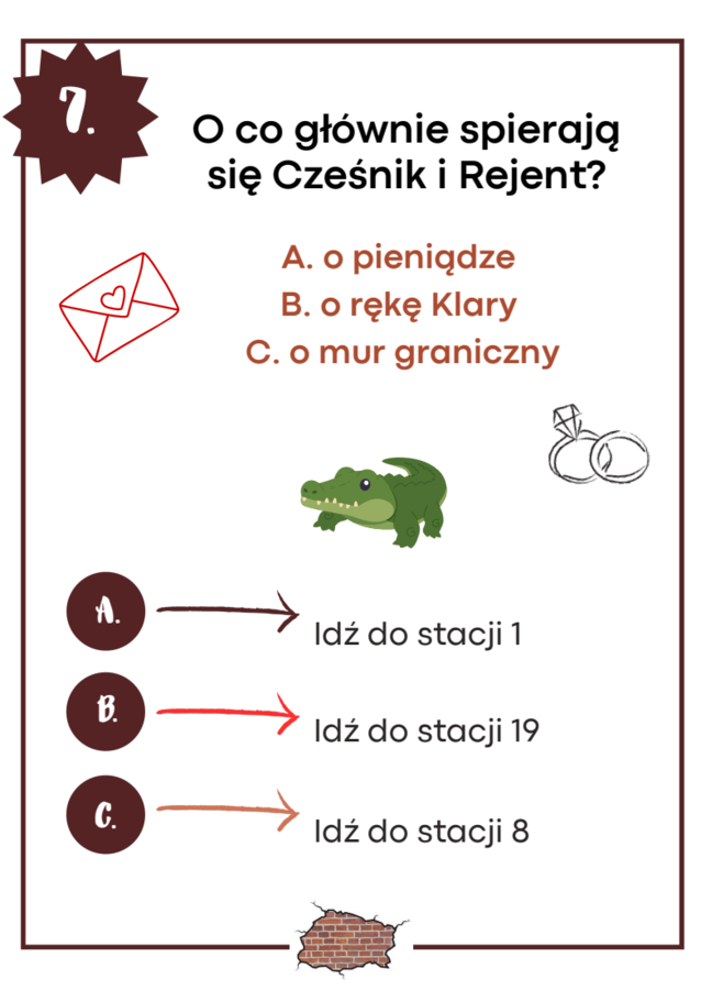 "Zemsta" - zapętlone stacje zadaniowe (lekcja w ruchu)