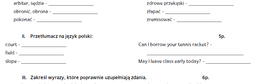 Brainy 7 unit 6 sprawdzian