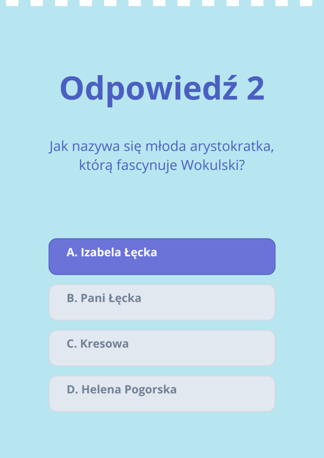 Lalka – 20 pytań i odpowiedzi | Łatwy quiz powtórkowy | Prezentacja na lekcję | Matura