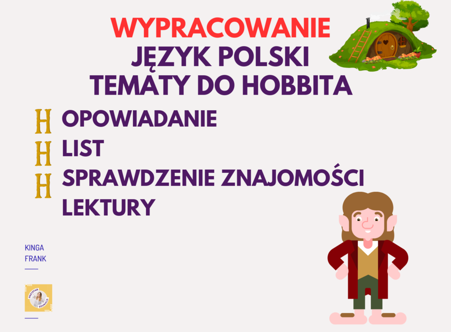 📖 Wypracowanie klasowe z „Hobbita” – gotowe tematy do wyboru! ✍️