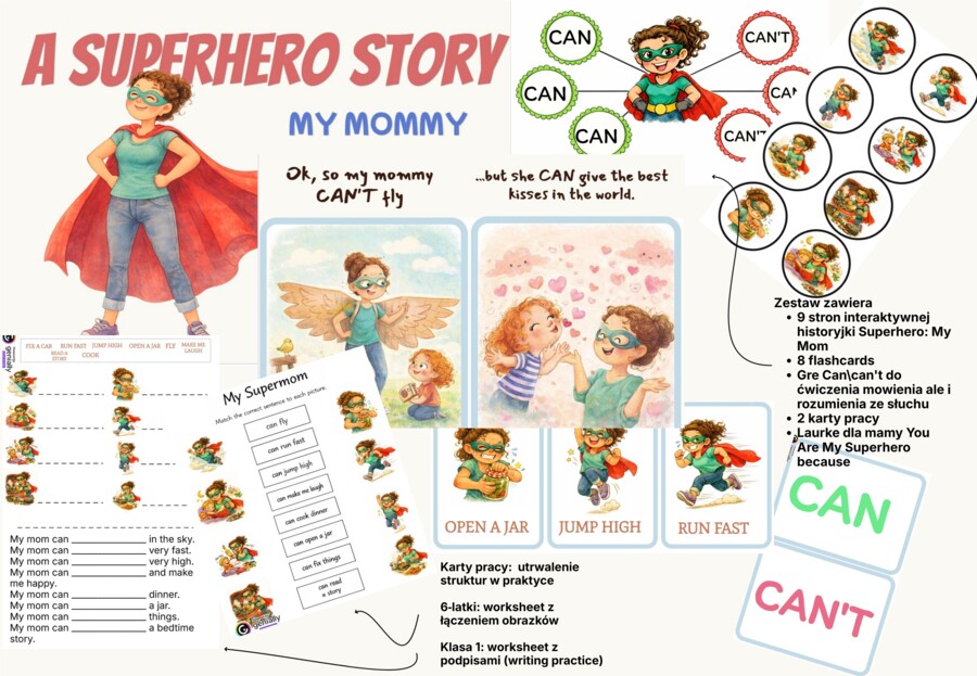 Superhero: MY MOMMY 6-8 LAT