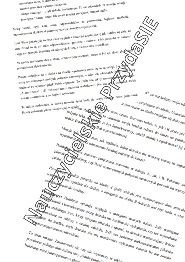 Warsztat dla rodziców / nauczycieli "Mówię, jakby do ściany!"- scenariusz, prezentacja, plakaty, karty pracy, ulotki