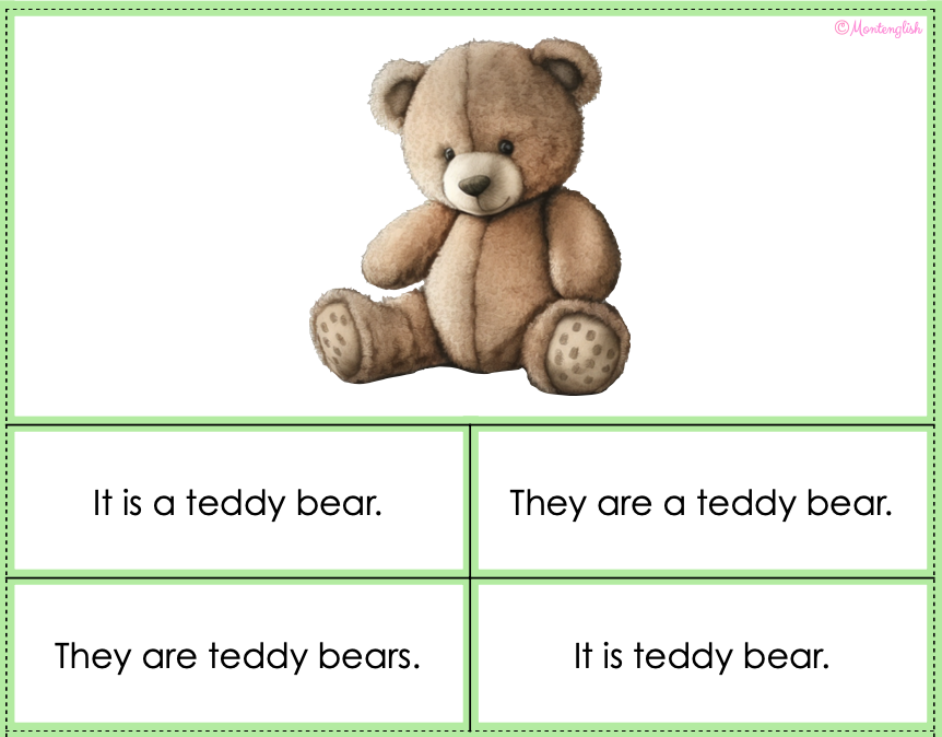 Karty 'It is' vs 'They are': multiple choice