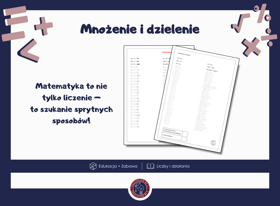 Mnożenie i dzielenie | klasa 4 | Po kawałku