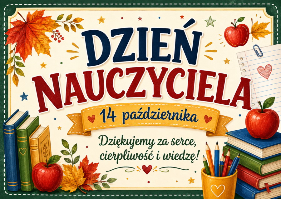 Dzień Nauczyciela – gotowa gazetka szkolna do druku
