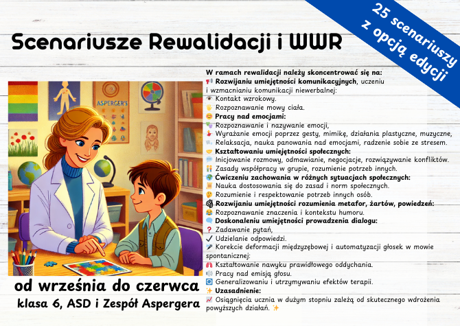 Scenariusze WWR i rewalidacji - ASD - Zespół Aspergera