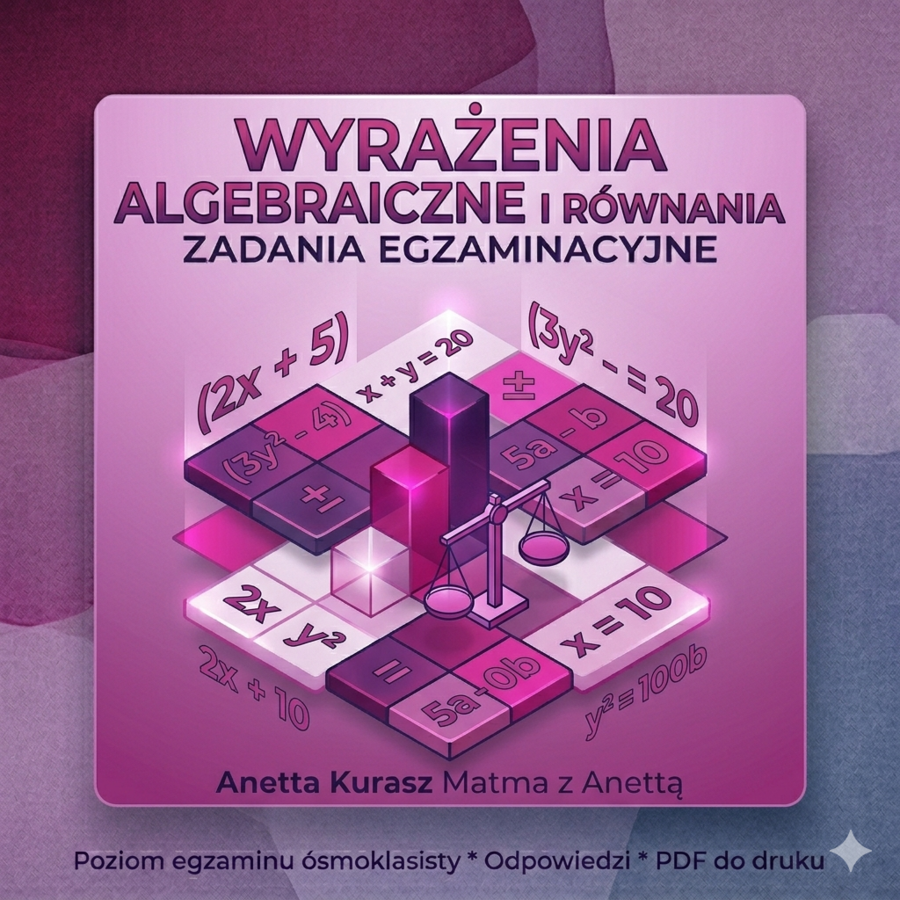 Zadania egzaminacyjne - Wyrażenia algebraiczne i równania