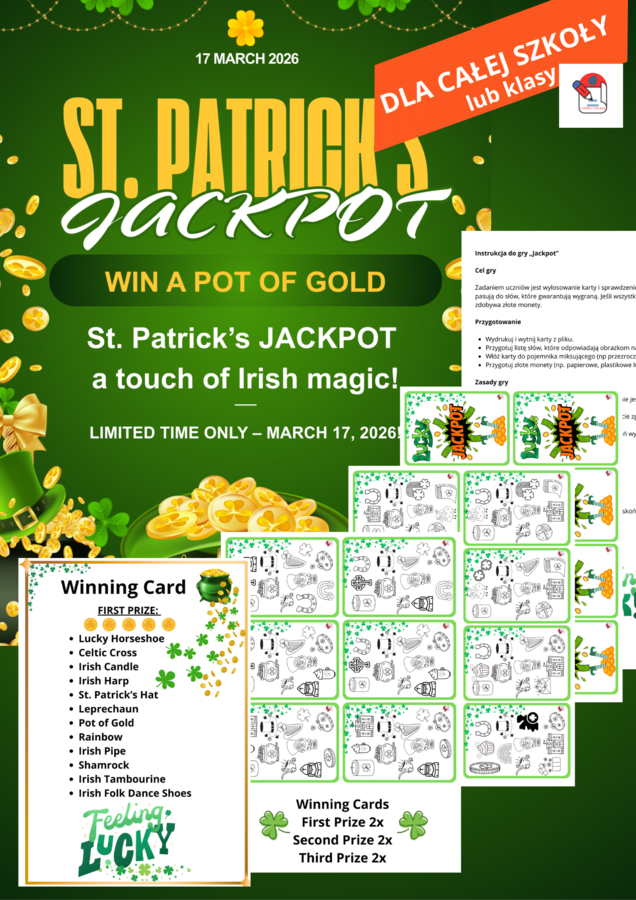 ST. PATRICK'S JACKPOT- DZIEŃ św. PATRYKA