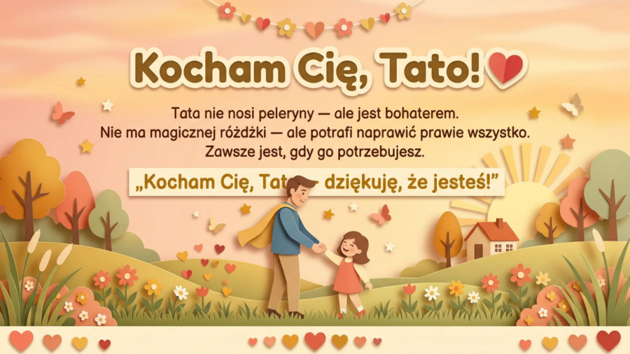 Dzień Ojca – prezentacja edukacyjna lub gazetka szkolna z historią, ciekawostkami, wierszem i pomysłami na prezent