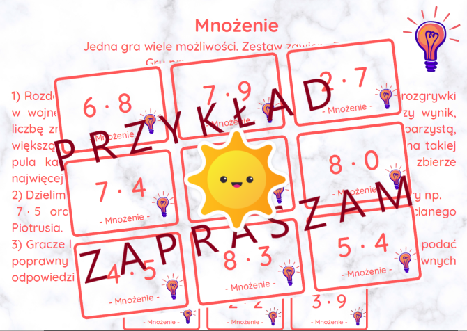 Gra mnożenie. Tabliczka mnożenia - gry edukacyjne
