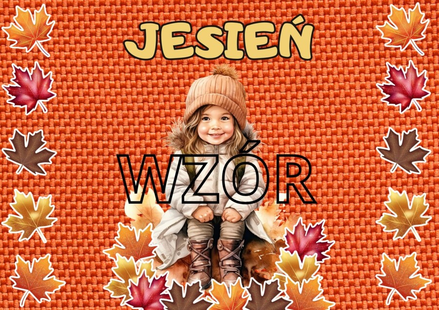 PRZEPIĘKNA GAZETKA JESIENNA 2 WZORY