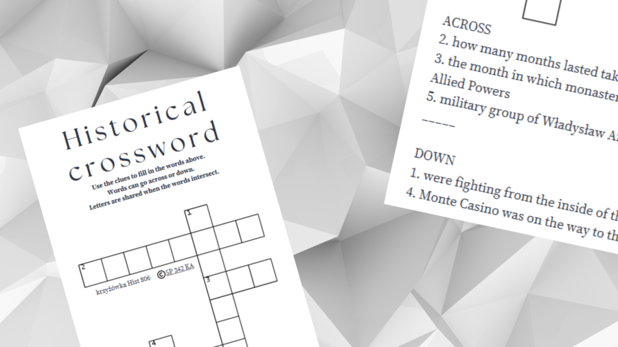 Crossword - Hist 806 Zwycięstwo aliantów
