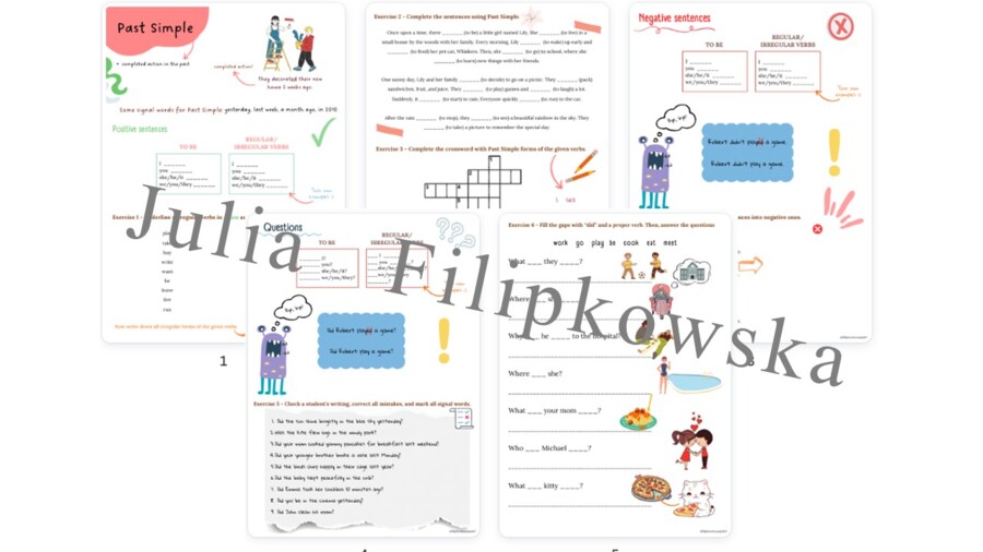Past Simple/ Worksheet/ Zestaw zadań/ Teoria i Praktyka/ Teoria/ Theory/ Zadania/ Pakiet/ Karta pracy/ Gramatyka/ Grammar/ English Grammar/ Matura// SP 5/ SP 4-6/ SP 7-8/ SP 8/ Klasy 7-8/ Klasa 8/ Gotowa lekcja