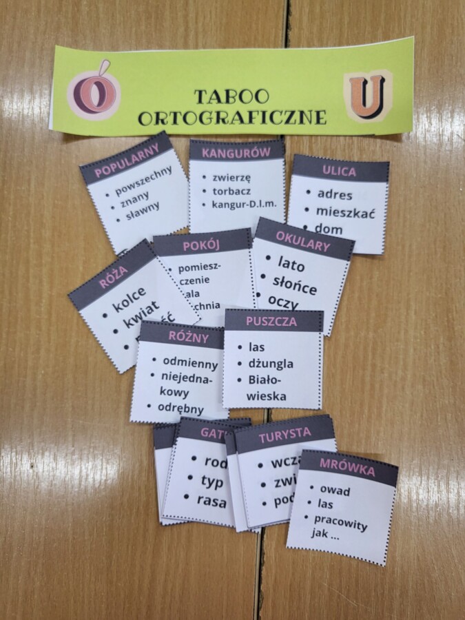Ortografia- pisownia wyrazów z ó i u