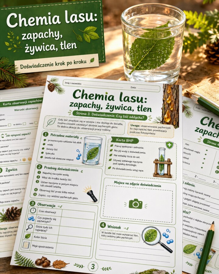 Chemia lasu: zapachy, żywica, tlen