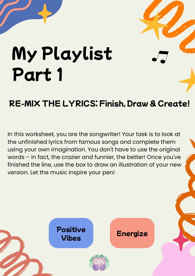 🎶✏️ Re-Mix the Lyrics – Finish, Draw & Create! | Part 1