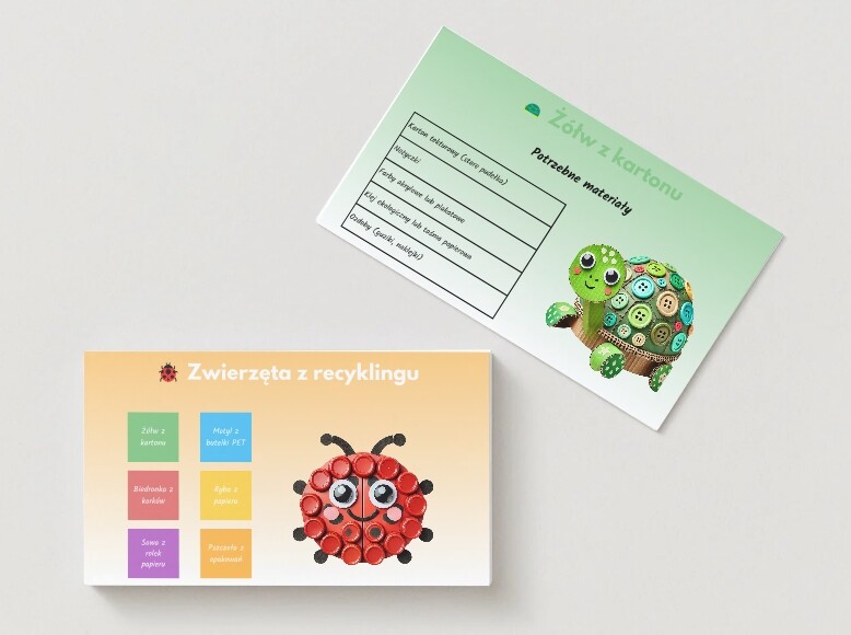 Modele przestrzenne. Prace recyklingowe z wykorzystaniem surowców wtórnych