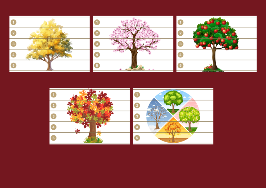 DZIEŃ DRZEWA – puzzle – 10 szt.- biblioteka – świetlica