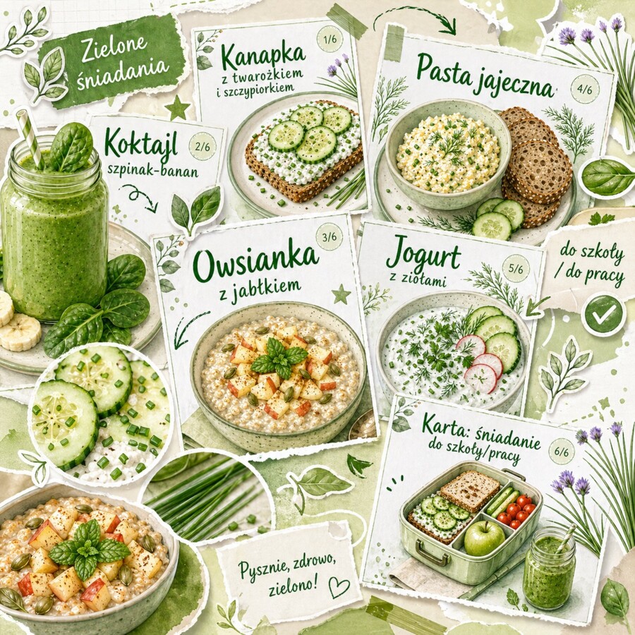 Przepisownik: Zielone śniadania na lekki start