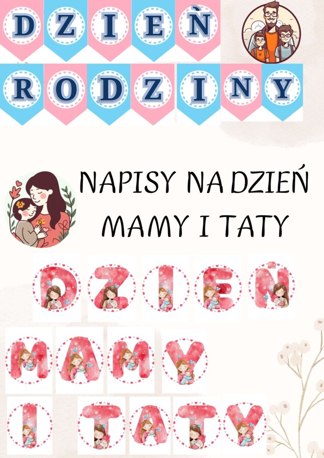 NAPISY NA DZIEŃ MAMY I TATY