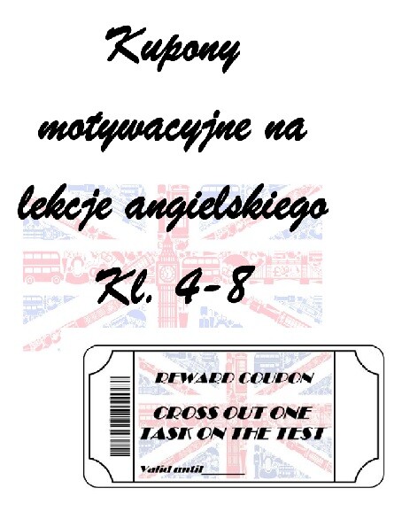 Kupony motywacyjne j. angielski