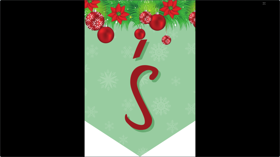 Girlanda - baner - napis - Wesołych Świąt