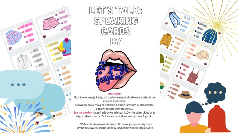 Let's talk cards: Clothes and accessories