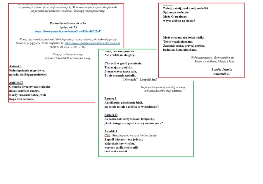 JASEŁKA - scenariusz jasełek - przedszkole, klasy 0 -3, klasy 4 - 6