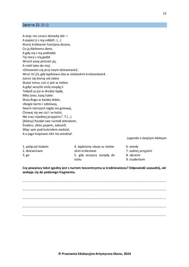 Matura od 2025. Język polski. Test historycznoliteracki (ćwiczenia)