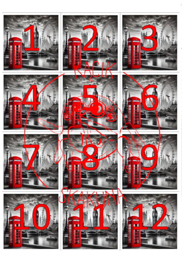 Gra terenowa "PIĘĆDZIESIĄTKA" - "POZNAJ LONDYN" - na lekcję języka angielskiego