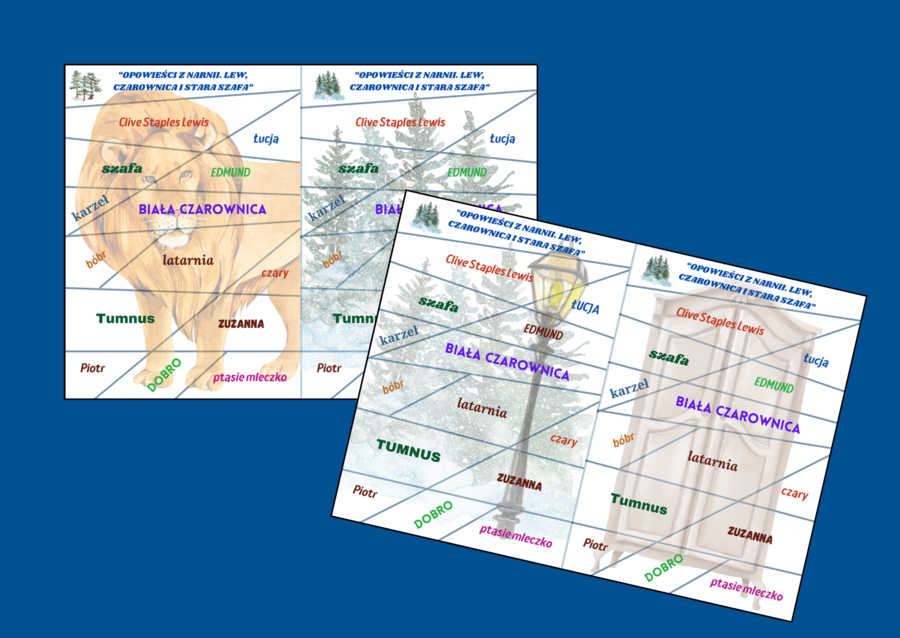 „OPOWIEŚCI Z NARNII. LEW, CZAROWNICA I STARA SZAFA” – puzzle – 4 wersje