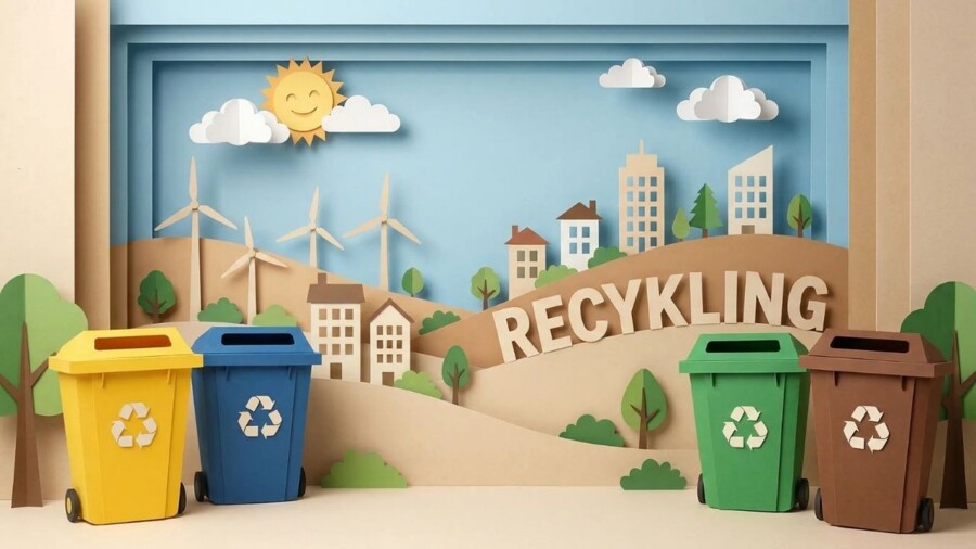 Recykling – segregacja odpadów i drugie życie śmieci (gazetka szkolna / prezentacja)