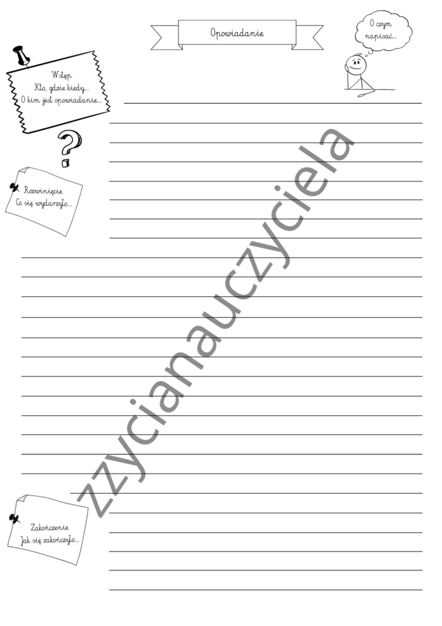 Formy pisemne - opowiadanie i opis przedmiotu