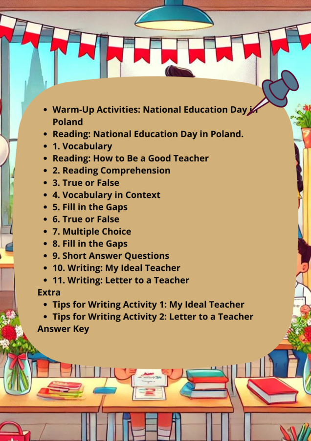 Karty Pracy_Dzień Nauczyciela. National Education Day in Poland A2-B1