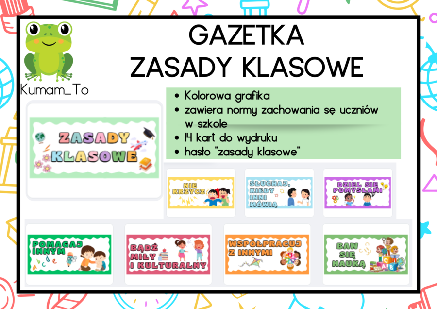 Zasady klasowe- gazetka