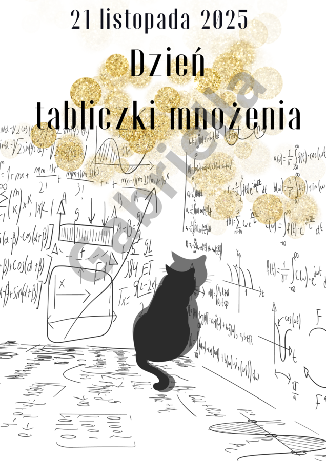 Plakat 2 dzień tabliczki mnożenia