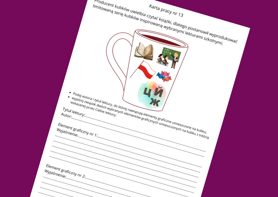 "SYZYFOWE PRACE” – lektury- kl. 4-8 – ikonki – powtórzenie – powtórka – egzamin – karta pracy