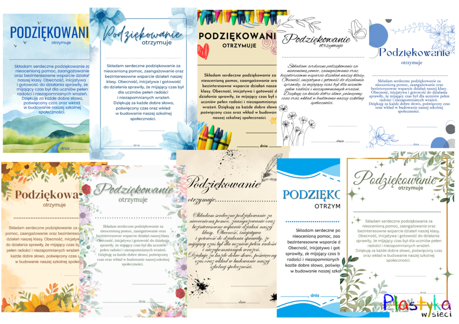 Podziękowania dla rodziców| Szkoła Podstawowa