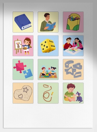 Karty obrazkowe „Co można robić, gdy pada?”