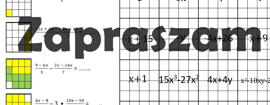 Kodowanie - wyrażenia algebraiczne