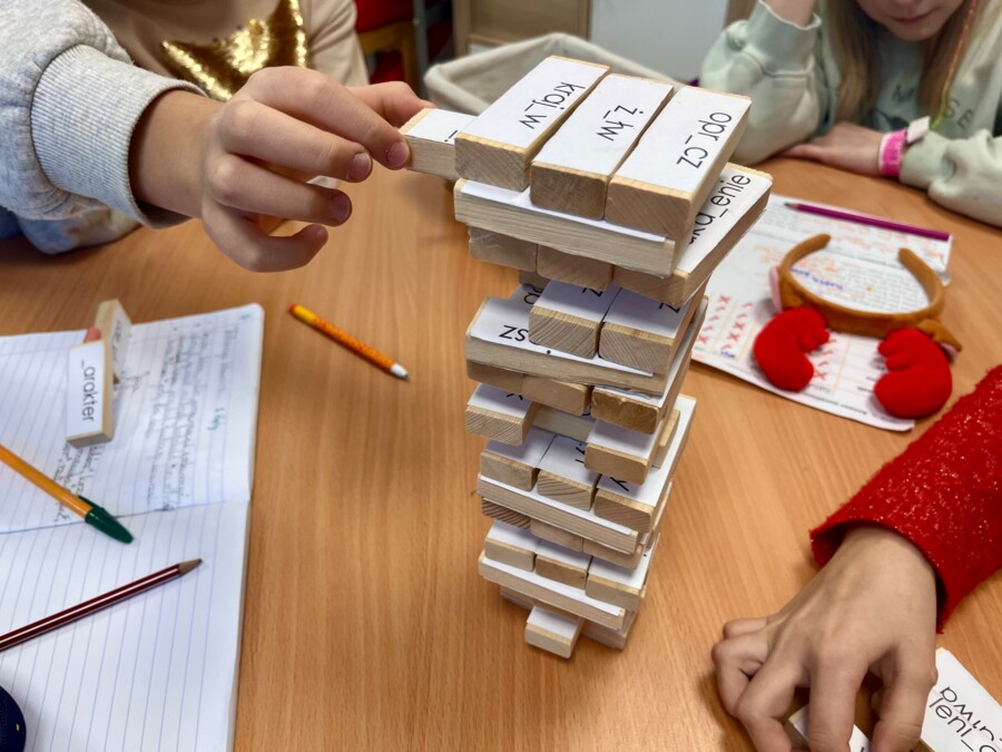 Ortografia klocki różne trudności