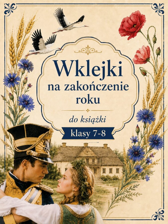 Wklejki do książek na zakończenie roku klasy 7-8