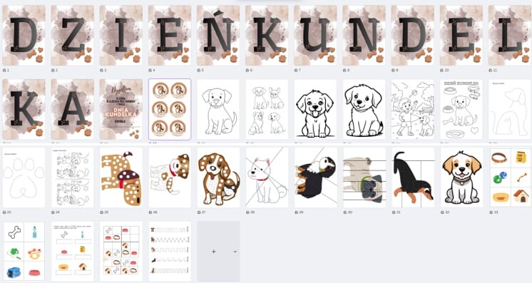 DZIEŃ KUNDELKA - GIRLANDA ZADANIA