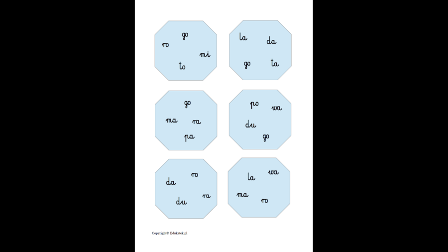 Zestaw pomocy na cały rok - nauka czytania