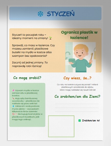 Ekologiczny kalendarz „Zrób to dla Ziemi”