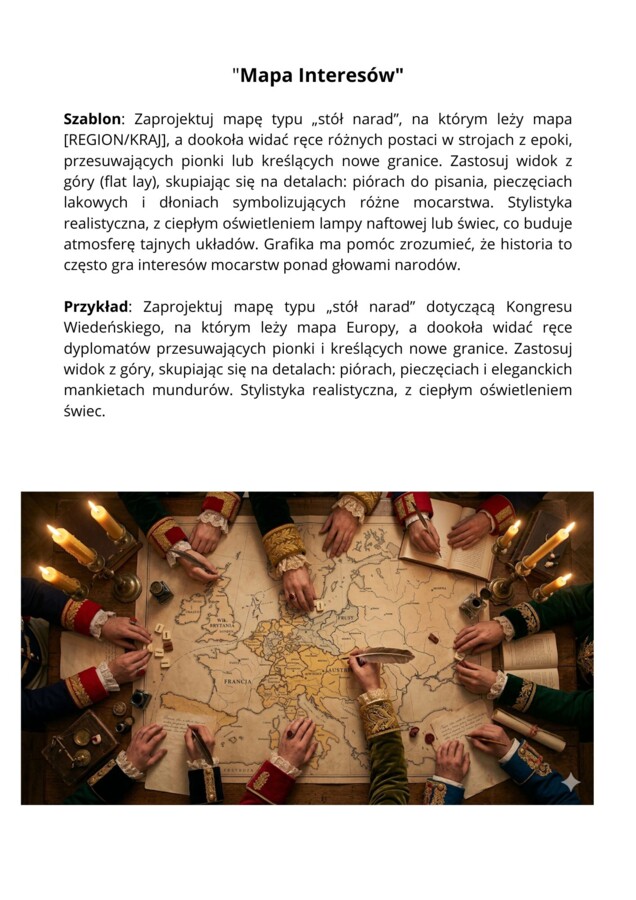 AI w klasie historyka - 50 promptów na grafiki