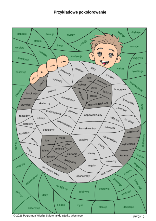 Idol czy autorytet? - mozaika językowa / karta pracy