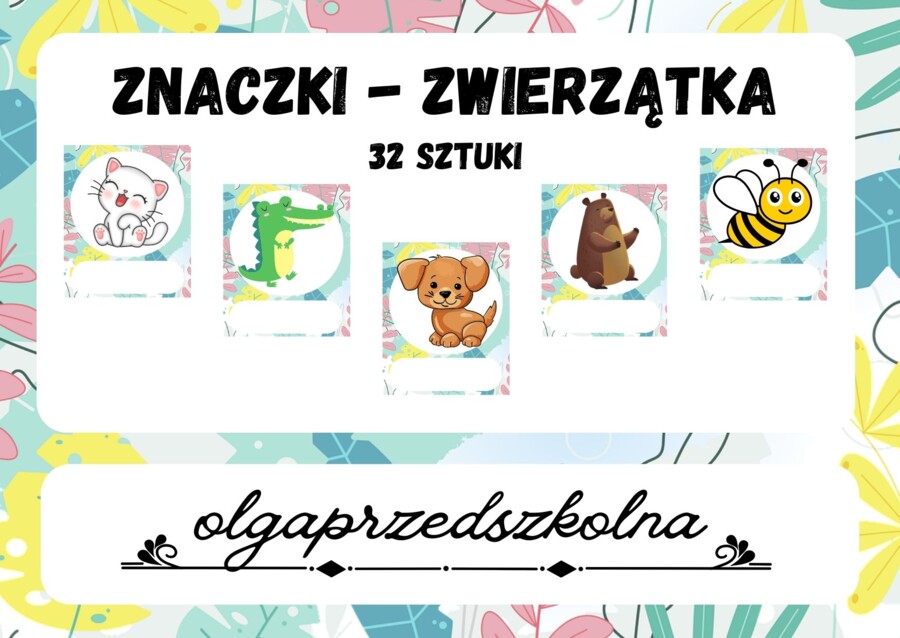 Znaczki - zwierzątka